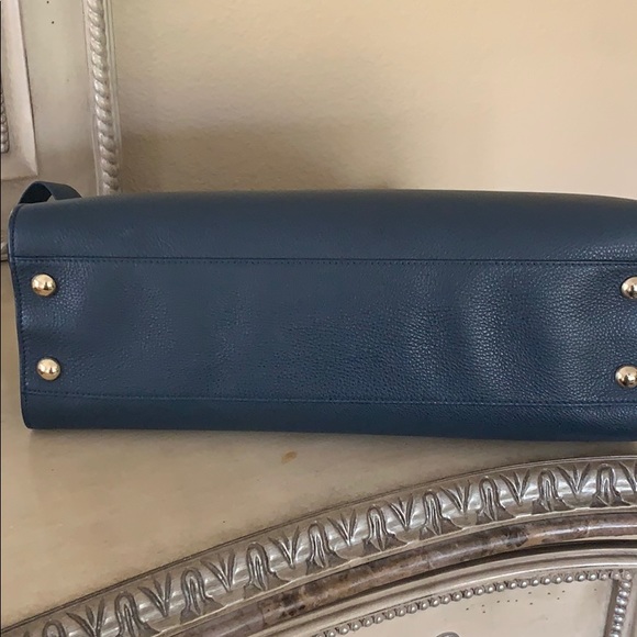 Brand New Jimmy Choo Riley Navy Leather Tote - Picture 8 of 11